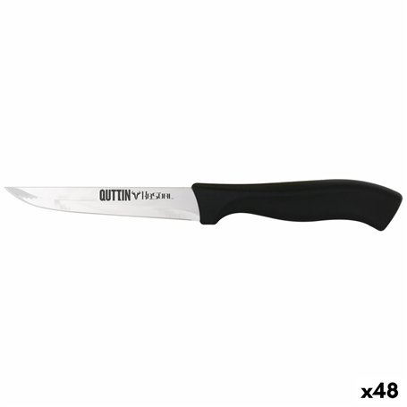 Couteau de cuisine Quttin Kasual Noir Argenté 22 x 2 x 1,5 cm Polyvalents (48 Unités)