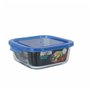 Boîte à lunch hermétique Quttin Bleu Transparent 750 ml (6 Unités)