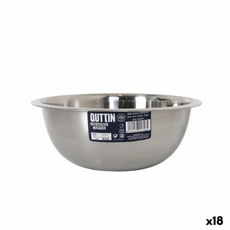Bol mélangeur Quttin 2,5 L Métal 24,2 x 9,6 cm (18 Unités)