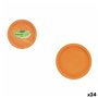Service de vaisselle Algon Orange 20 cm 10 Pièces (24 Unités)
