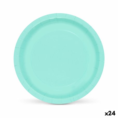 Service de vaisselle Algon Aigue marine 20 cm 10 Pièces (24 Unités)