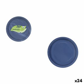 Service de vaisselle Algon Bleu 20 cm 10 Pièces (24 Unités)