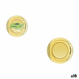 Service de vaisselle Algon Doré 18 cm 12 Pièces (18 Unités)