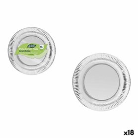 Service de vaisselle Algon Argenté 23 cm 10 Pièces (18 Unités)