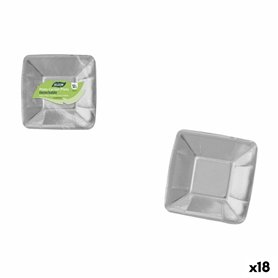 Service de vaisselle Algon Argenté 18 cm 12 Pièces (18 Unités)