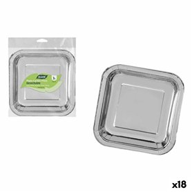 Service de vaisselle Algon Argenté 26 cm 3 Pièces (18 Unités)
