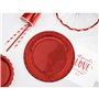 Service de vaisselle Algon Rouge 20 cm 10 Pièces (18 Unités)