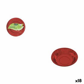Service de vaisselle Algon Rouge 450 ml 6 Pièces (18 Unités)