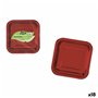 Service de vaisselle Algon Rouge 23 cm 10 Pièces (18 Unités)