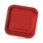 Service de vaisselle Algon Rouge 26 cm 3 Pièces (18 Unités)