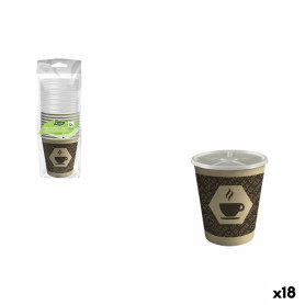 Set de Verres Algon Marron 120 ml 12 Pièces (18 Unités)