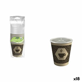 Set de Verres Algon Marron 200 ml 10 Pièces (18 Unités)