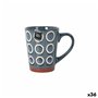 Tasse mug La Mediterránea Almudena Bleu 330 ml (36 Unités)