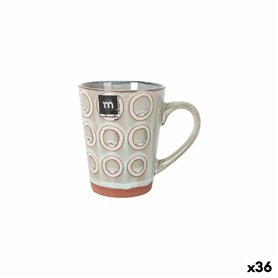 Tasse mug La Mediterránea Almudena Gris 330 ml (36 Unités)