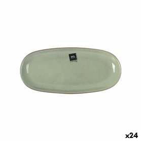 Plat à Gratin La Mediterránea Macarella green Oblongue 25 x 12 x 2,2 cm (24 Unités)