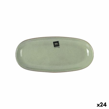 Plat à Gratin La Mediterránea Macarella green Oblongue 25 x 12 x 2,2 cm (24 Unités)