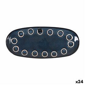 Plat à Gratin La Mediterránea Macarella blue Oblongue 29 x 13,5 x 2,4 cm (24 Unités)