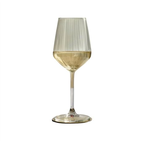 Set de verres à vin Inde Carre optics 380 ml 6 Pièces