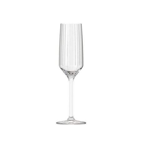 Coupe de champagne Inde Carre optics 6 Pièces