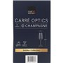 Coupe de champagne Inde Carre optics 6 Pièces
