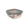 Boîte à lunch hermétique MasterChef Gris Transparent Carré 800 ml (6 Unités)