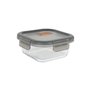 Boîte à lunch hermétique MasterChef Gris Transparent Carré 1,1 L (6 Unités)