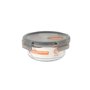 Boîte à lunch hermétique MasterChef Gris Transparent Ronde 640 ml (6 Unités)