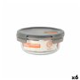 Boîte à lunch hermétique MasterChef Gris Transparent Ronde 970 ml (6 Unités)