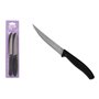 Ensemble de couteaux à viande Quttin Noir Argenté Acier inoxydable 11 cm 4 Pièces (18 Unités)