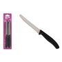 Ensemble de Couteaux Quttin Noir Argenté Acier inoxydable 11 cm 4 Pièces (18 Unités)