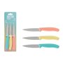 Jeu de couteaux d'éplucheur Quttin Basic Multicouleur Acier inoxydable 9 cm 3 Pièces (18 Unités)
