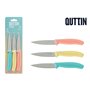 Jeu de couteaux d'éplucheur Quttin Basic Multicouleur Acier inoxydable 9 cm 3 Pièces (18 Unités)
