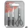 Ensemble de Couteaux Quttin Nero 4 Pièces (6 Unités)