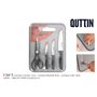 Ensemble de Couteaux Quttin Nero 5 Pièces (4 Unités)
