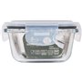 Boîte à lunch hermétique Santa Clara Transparent Rectangulaire 375 ml (12 Unités)