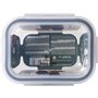 Boîte à lunch hermétique Santa Clara Transparent Rectangulaire 375 ml (12 Unités)