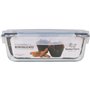 Boîte à lunch hermétique Santa Clara Transparent Rectangulaire 1L (6 Unités)
