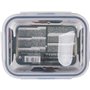 Boîte à lunch hermétique Santa Clara Transparent Rectangulaire 1L (6 Unités)