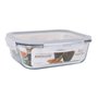 Boîte à lunch hermétique Santa Clara Transparent Rectangulaire 2,4 L (4 Unités)