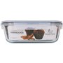 Boîte à lunch hermétique Santa Clara Transparent Rectangulaire 2,4 L (4 Unités)
