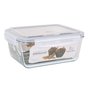 Boîte à lunch hermétique Santa Clara Transparent Rectangulaire 3,5 L (3 Unités)