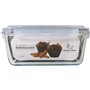 Boîte à lunch hermétique Santa Clara Transparent Rectangulaire 3,5 L (3 Unités)