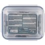 Boîte à lunch hermétique Santa Clara Transparent Rectangulaire 3,5 L (3 Unités)