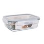Boîte à lunch hermétique Santa Clara Transparent Rectangulaire 1,5 L (6 Unités)