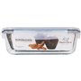 Boîte à lunch hermétique Santa Clara Transparent Rectangulaire 1,5 L (6 Unités)