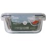 Boîte à lunch hermétique Santa Clara Transparent Rectangulaire 1,5 L (6 Unités)