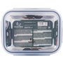 Boîte à lunch hermétique Santa Clara Transparent Rectangulaire 1,5 L (6 Unités)