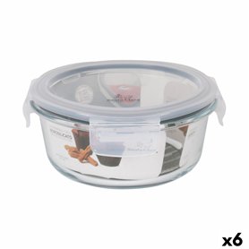 Boîte à lunch hermétique Santa Clara Transparent 650 ml (6 Unités)