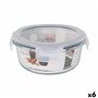 Boîte à lunch hermétique Santa Clara Transparent 650 ml (6 Unités)