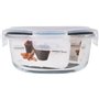 Boîte à lunch hermétique Santa Clara Transparent 650 ml (6 Unités)